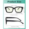image:imageEyekepper 4 Pack Ladies Computer Glasses Oversized Square Design Blue Light Filter Readers 075Blue Light Blockingb404 Pairs