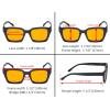 image:imageEyekepper 4 Pack Ladies Computer Glasses Oversized Square Design Blue Light Filter Readers 100Blue Light Blockingb984 Pairs
