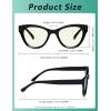 image:imageEyekepper 4 Pack Oversized Blue Light Filter Glasses Women Cat Eye Computer Reading Glasses 200Blue Light Blockingb404 Pairs