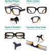 image:imageEyekepper 4 Pack Reading Glasses Blue Light Blocking Oversized Square Computer Readers 0754pcs Blacktortoise