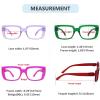 image:imageEyekepper 4 Pack Reading Glasses Blue Light Blocking Oversized Square Computer Readers 0756 Pack Mix Colornr9107