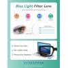 image:imageEyekepper 4 Pack Reading Glasses Blue Light Blocking Oversized Square Computer Readers 100Blue Light Blockingb404 Pairs