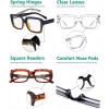 image:imageEyekepper 4 Pack Reading Glasses Blue Light Blocking Oversized Square Computer Readers 1254 Pairs Mix
