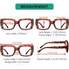 image:imageEyekepper 4 Pack Reading Glasses Blue Light Blocking Oversized Square Computer Readers 1254pcstortoise