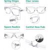image:imageEyekepper 4 Pack Reading Glasses Blue Light Blocking Oversized Square Computer Readers 1254pcstransparent