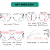 image:imageEyekepper 4 Pack Reading Glasses Blue Light Blocking Oversized Square Computer Readers 1255 Pairs Mixclear