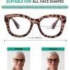 image:imageEyekepper 4 Pack Reading Glasses Oversized Blue Light Filter Glasses Women Readers 1005 Pairs Mix