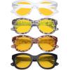 image:imageEyekepper 4 Pack Reading Glasses Oversized Blue Light Filter Glasses Women Readers 100Blue Light Blockingb904 Pairs