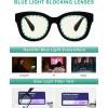 image:imageEyekepper 4 Pack Reading Glasses Oversized Blue Light Filter Glasses Women Readers 125Blue Light Blockingb404 Pairs
