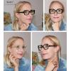 image:imageEyekepper 4Pack Reading Glasses Blue Light Blocking Stylish Computer Glasses Readers Women 25Blue Light Blockingb404 Pairs