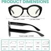 image:imageEyekepper 4pack Reading Glasses Blue Light Blocking Women Oversized Round Computer Readers 10012 Pack Mix  Uv2004
