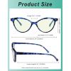 image:imageEyekepper 4pack Reading Glasses Blue Light Blocking Women Oversized Round Computer Readers 10012 Pack Mix  Uvr9112