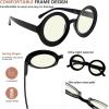 image:imageEyekepper 4pack Reading Glasses Blue Light Blocking Women Oversized Round Computer Readers 200Blue Light Blocking Reading Glasses
