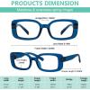 image:imageEyekepper Huge Metalless Reading Glasses with Screwless Spring Hinges 6 Pack Oversized Readers for Women 2006 Pack Mix Color  a