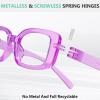 image:imageEyekepper Huge Metalless Reading Glasses with Screwless Spring Hinges 6 Pack Oversized Readers for Women 2006 Pack Mix Color  a