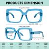 image:imageEyekepper Huge Metalless Reading Glasses with Screwless Spring Hinges 6 Pack Oversized Readers for Women 2756 Pack Mix Color