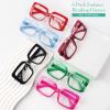 image:imageEyekepper Huge Metalless Reading Glasses with Screwless Spring Hinges 6 Pack Oversized Readers for Women 3756 Pack Mix Color