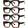 4pcs Black-tortoise
