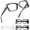 image:imageEyekepper 4Pack Reading Glasses Blue Light Blocking Stylish Computer Glasses Readers Women 1754pcsmix