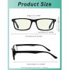 image:imageEyekepper 2 Pack Anti Blue Light Glasses for Men Blue Light Blocking Glasses for Computer Eyestrain Tortoiseshell2 Black