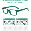 image:imageEyekepper 7pack Reading Glasses Blue Light Blocking for Men 1253 Black 2 Green