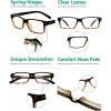 image:imageEyekepper 7pack Reading Glasses Blue Light Blocking for Men 125BlackYellow5pcs All Clear Lens
