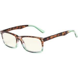 image:imageEyekepper 2 Pack Computer Reading Glasses Blue Light Blocking Readers for Men Women TortoiseshellTortoise Green Frame