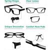 image:imageEyekepper 7pack Reading Glasses Blue Light Blocking for Men 250Black5pcs All Clear Lens