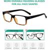 image:imageEyekepper 7pack Reading Glasses Blue Light Blocking for Men 250BlackYellow5pcs All Clear Lens