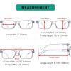 image:imageEyekepper 7pack Reading Glasses Blue Light Blocking for Men 250Transparent Frame5pcs All Clear Lens