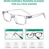 image:imageEyekepper 7pack Reading Glasses Blue Light Blocking for Men 350Transparent Frame5pcs All Clear Lens