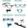 image:imageEyekepper 7pack Reading Glasses Blue Light Blocking for Men 1003 Black 2 Blue