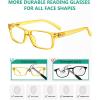 image:imageEyekepper 7pack Reading Glasses Blue Light Blocking for Men 1003 Black 2 Yellow