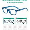 image:imageEyekepper 7pack Reading Glasses Blue Light Blocking for Men 2253 Black 2 Blue