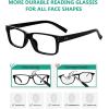 image:imageEyekepper 7pack Reading Glasses Blue Light Blocking for Men 275Black3pcs All Clear Lens