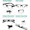 image:imageEyekepper 7pack Reading Glasses Blue Light Blocking for Men 400BlackClear5pcs All Clear Lens