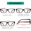 image:imageEyekepper 7pack Reading Glasses Blue Light Blocking for Men 400Demi Arm5pcs All Clear Lens