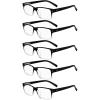 Black/Clear-5pcs All Clear Lens