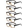 Black/Yellow-5pcs All Clear Lens