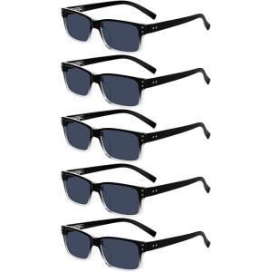 image:imageEyekepper 7pack Reading Glasses Blue Light Blocking for Men 1755pcs All Grey Lens