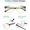 image:imageEyekepper 4 Pack Computer Reading Glasses for Women Blue Light Blocking Readers Yellow Tinted 150Blue Light Blockingb404 Pairs