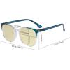 image:imageEyekepper 4 Pack Computer Reading Glasses for Women Blue Light Blocking Readers Yellow Tinted 150Blue Light Blockingb604 Pairs