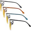 image:imageEyekepper 4 Pack Computer Reading Glasses for Women Blue Light Blocking Readers Yellow Tinted 150Blue Light Blockingb904 Pairs