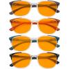 image:imageEyekepper 4 Pack Computer Reading Glasses for Women Blue Light Blocking Readers Yellow Tinted 150Blue Light Blockingb984 Pairs