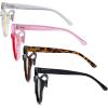 image:imageEyekepper 4 Pack Oversized Blue Light Filter Glasses Women Cat Eye Computer Reading Glasses Yellow Tinted 150Blue Light Blockingb604 Pairs