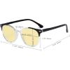 image:imageEyekepper 4pack Round Reading Glasses Blue Light Blocking Women Yellow Tinted 150Blue Light Blockingb604 Pairs