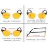 image:imageEyekepper 4pack Round Reading Glasses Blue Light Blocking Women Yellow Tinted 150Blue Light Blockingb904 Pairs