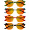 image:imageEyekepper 4pack Round Reading Glasses Blue Light Blocking Women Yellow Tinted 150Blue Light Blockingb984 Pairs