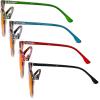 image:imageEyekepper 4pack Round Reading Glasses Blue Light Blocking Women Yellow Tinted 150Blue Light Blockingb984 Pairs