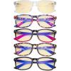 image:imageEyekepper 5 Pairs Stylish Eyeglasses Eyewear for WomenBlue Light Blockingb605 Pairs